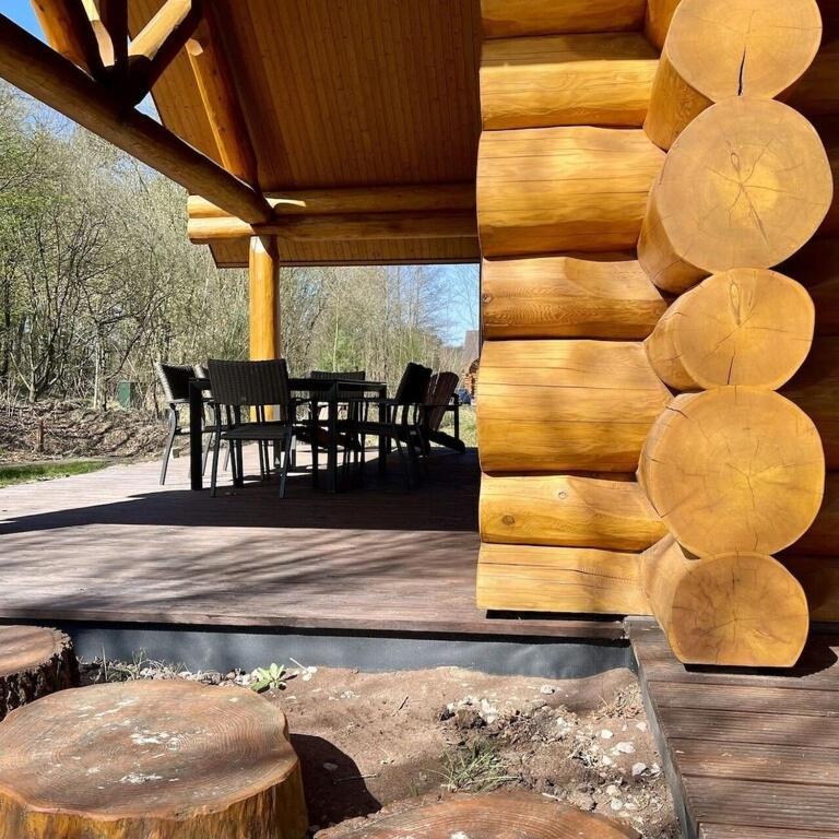 Unieke Houten Villa Met Sauna In Twente - 5P Den Ham Exterior foto