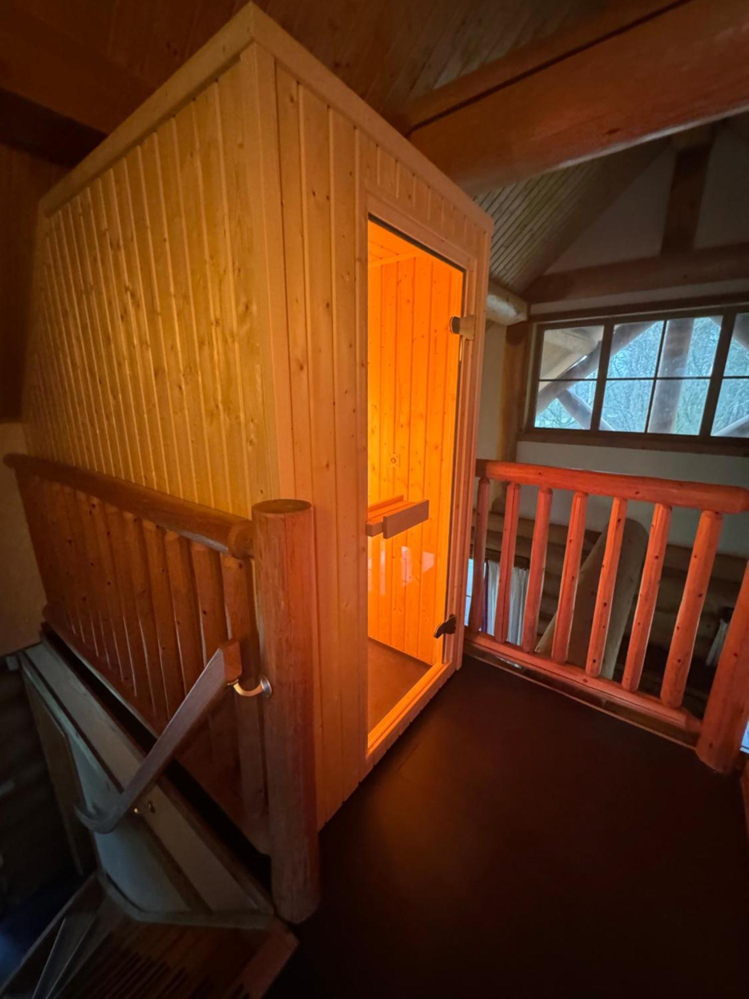 Unieke Houten Villa Met Sauna In Twente - 5P Den Ham Exterior foto
